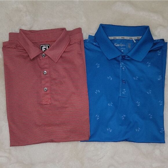 Short Sleeve Mens Performance Polo Shirt Bundle • Footjoy Walter Hagen • Size XL - Picture 1 of 9